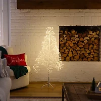 Nearly Natural 4 Foot Pre-Lit Christmas Tree