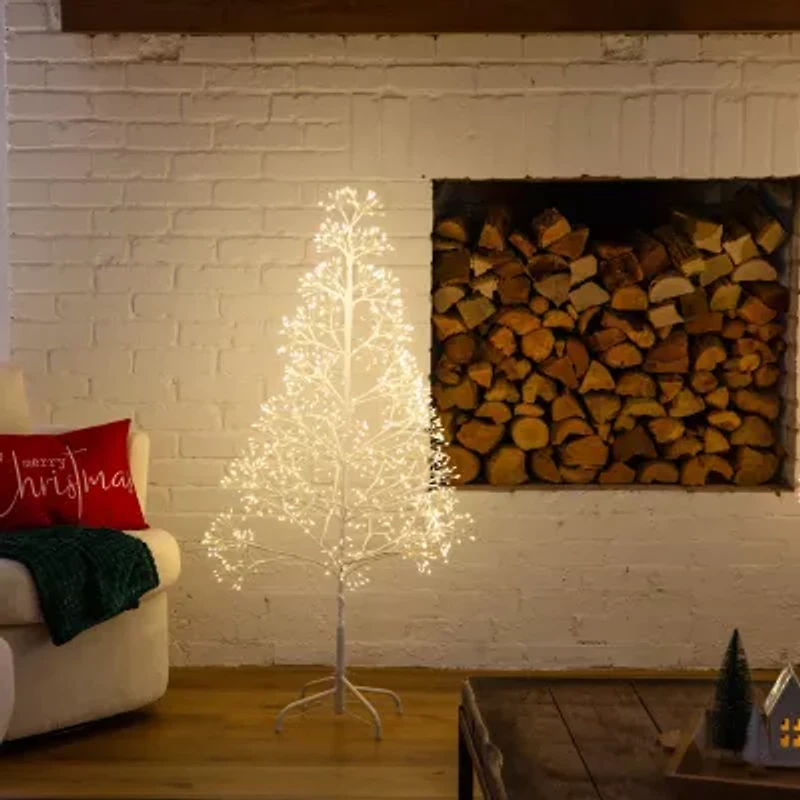 Nearly Natural 4 Foot Pre-Lit Christmas Tree