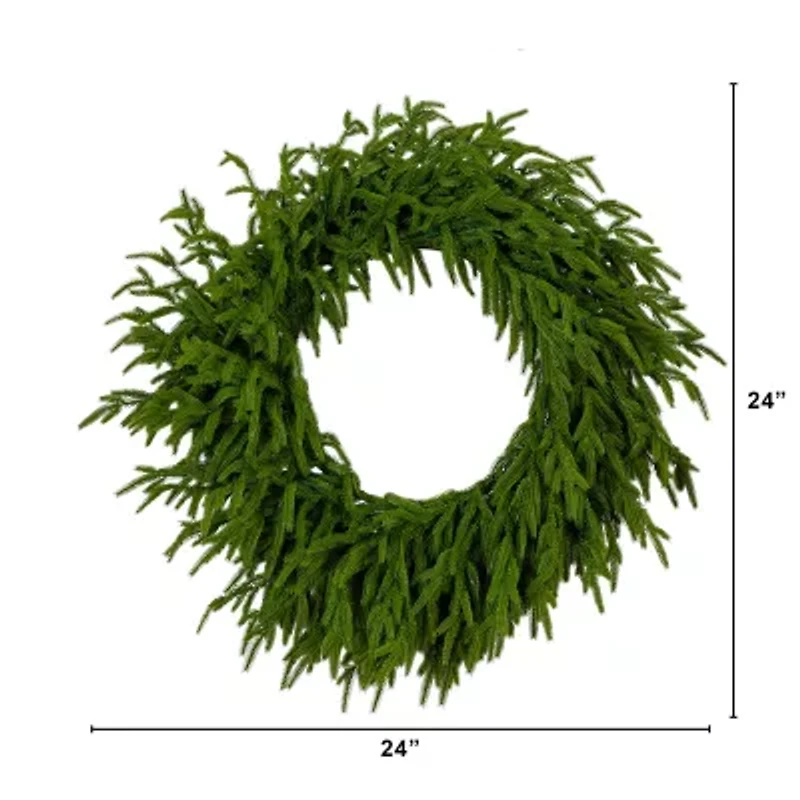 Nearly Natural Pre-Lit Wreath