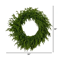 Nearly Natural Pre-Lit Wreath