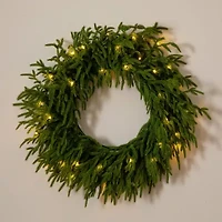 Nearly Natural Pre-Lit Wreath