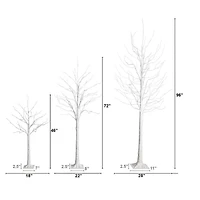 Nearly Natural 8 Foot Pre-Lit Birch Christmas Tree