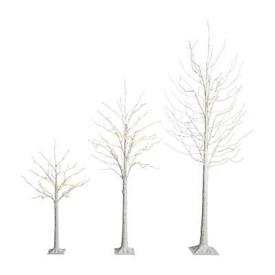 Nearly Natural 8 Foot Pre-Lit Birch Christmas Tree
