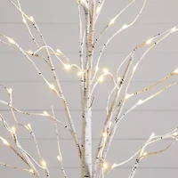 Nearly Natural 8 Foot Pre-Lit Birch Christmas Tree