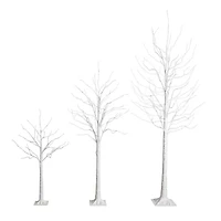 Nearly Natural 8 Foot Pre-Lit Birch Christmas Tree