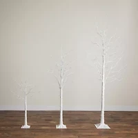 Nearly Natural 8 Foot Pre-Lit Birch Christmas Tree