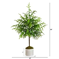 Nearly Natural 3 Foot Pine Christmas Tree