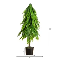 Nearly Natural 3 Foot Pine Christmas Tree