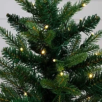 Nearly Natural 2 Foot Pre-Lit Timer Pine Christmas Tree