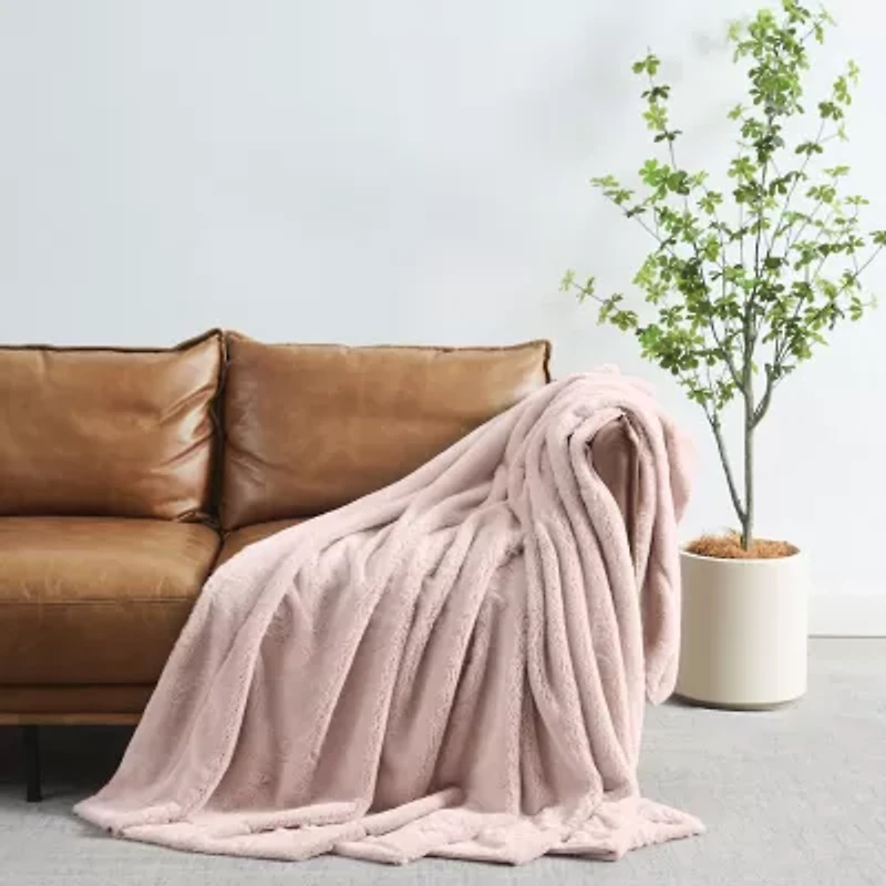 Royal Velvet Faux Fur Throw Gift Box Heavyweight