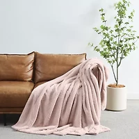 Royal Velvet Faux Fur Throw Gift Box Heavyweight