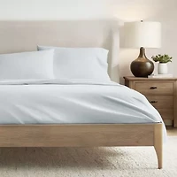 Casual Comfort 100% Cotton Percale Ultra-Soft 4 Piece Sheet Set