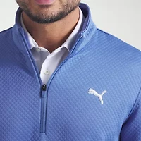 PUMA Mens Mock Neck Long Sleeve Active Quarter-Zip Pullover