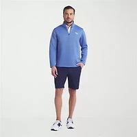 PUMA Mens Mock Neck Long Sleeve Active Quarter-Zip Pullover