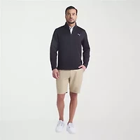 PUMA Mens Mock Neck Long Sleeve Active Quarter-Zip Pullover