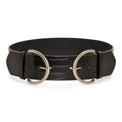 JS Jessica Simpson 2.5" Double Bucke Womens Belt