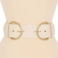 JS Jessica Simpson 2.5" Double Bucke Womens Belt