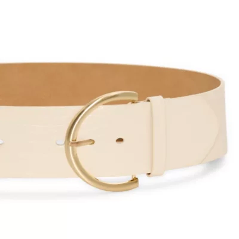 JS Jessica Simpson 2.5" Double Bucke Womens Belt