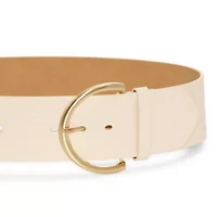 JS Jessica Simpson 2.5" Double Bucke Womens Belt