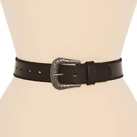 JS Jessica Simpson 1.5" Stitched Western Womens Belt