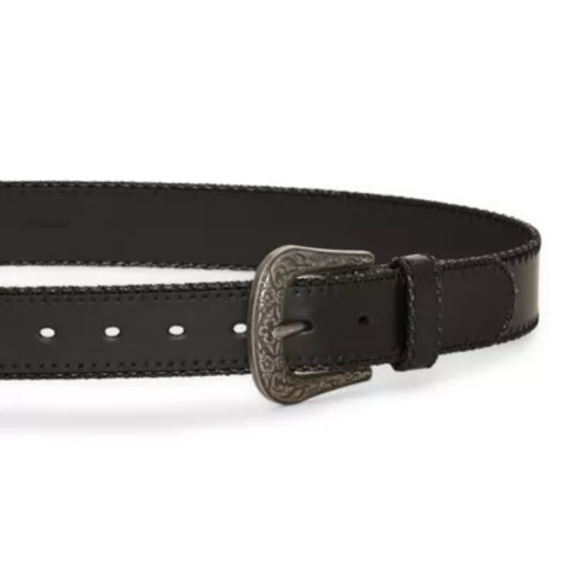 JS Jessica Simpson 1.5" Stitched Western Womens Belt