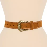 JS Jessica Simpson 1.5" Stitched Western Womens Belt