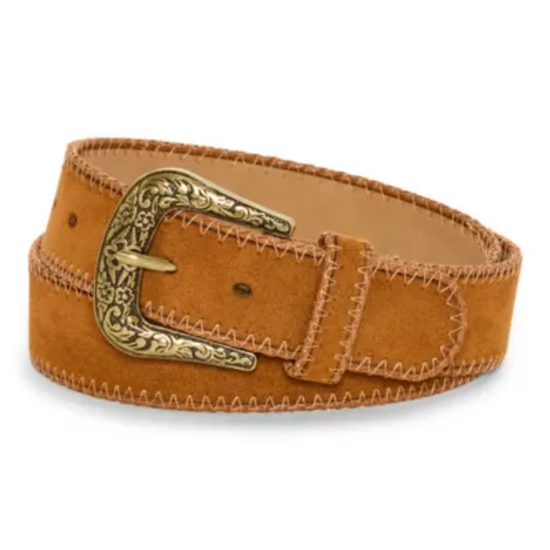 JS Jessica Simpson 1.5" Stitched Western Womens Belt