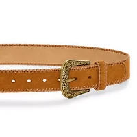 JS Jessica Simpson 1.5" Stitched Western Womens Belt