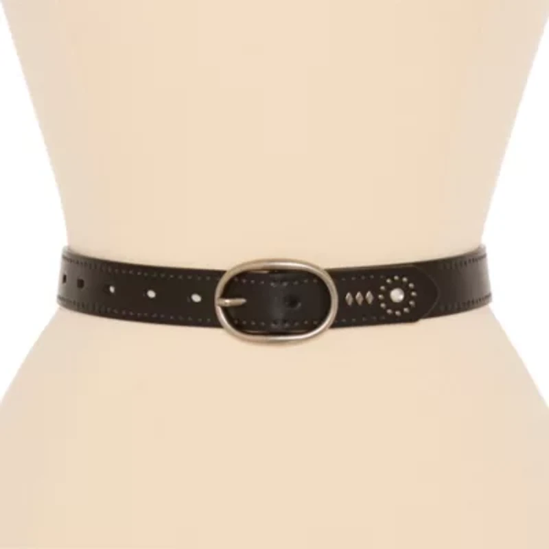 JS Jessica Simpson 1" Jewled Centerbar Womens Belt