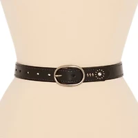 JS Jessica Simpson 1" Jewled Centerbar Womens Belt