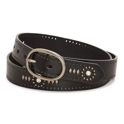 JS Jessica Simpson 1" Jewled Centerbar Womens Belt