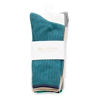Gold Toe Ribbed Womens 6 Pair Crew Socks