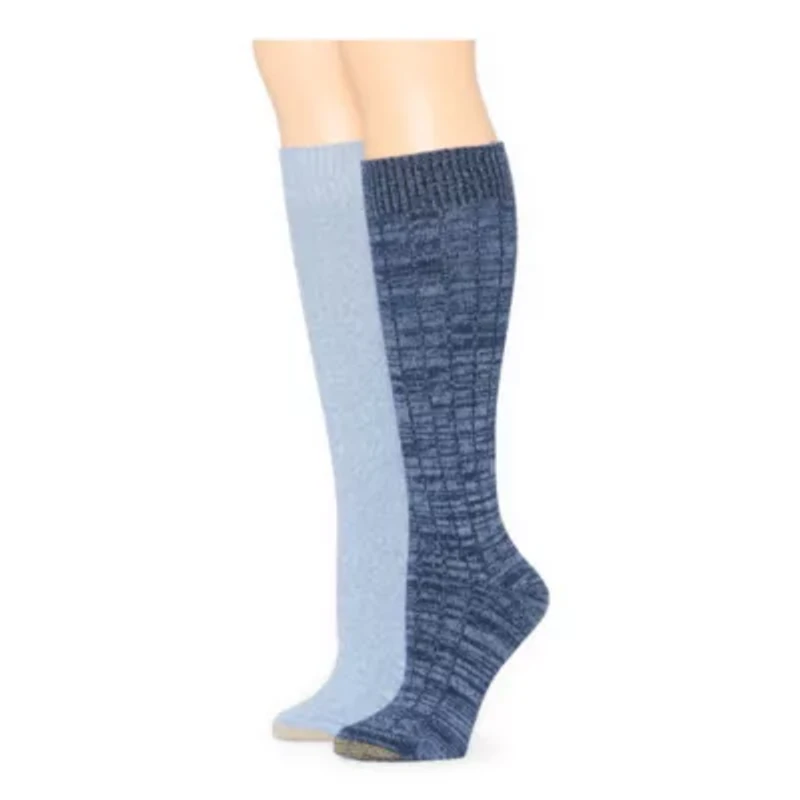 Gold Toe Cable Womens 2 Pair Knee High Socks