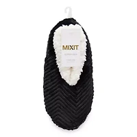 Mixit Chevron Cozy Womens 1 Pair Slipper Socks