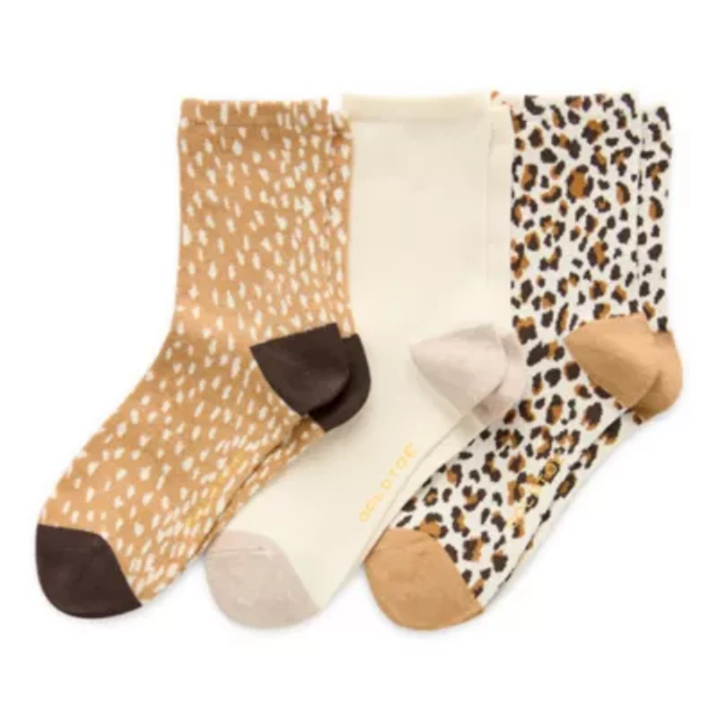 Gold Toe Womens 3 Pair Crew Socks