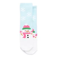 Mixit Holiday Cozy Womens 1 Pair Crew Socks