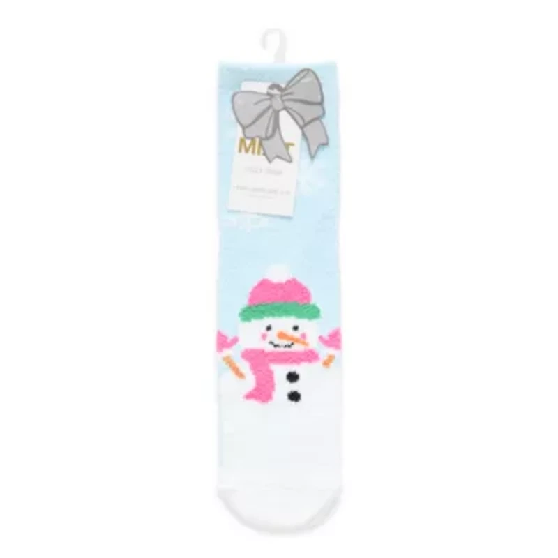 Mixit Holiday Cozy Womens 1 Pair Crew Socks