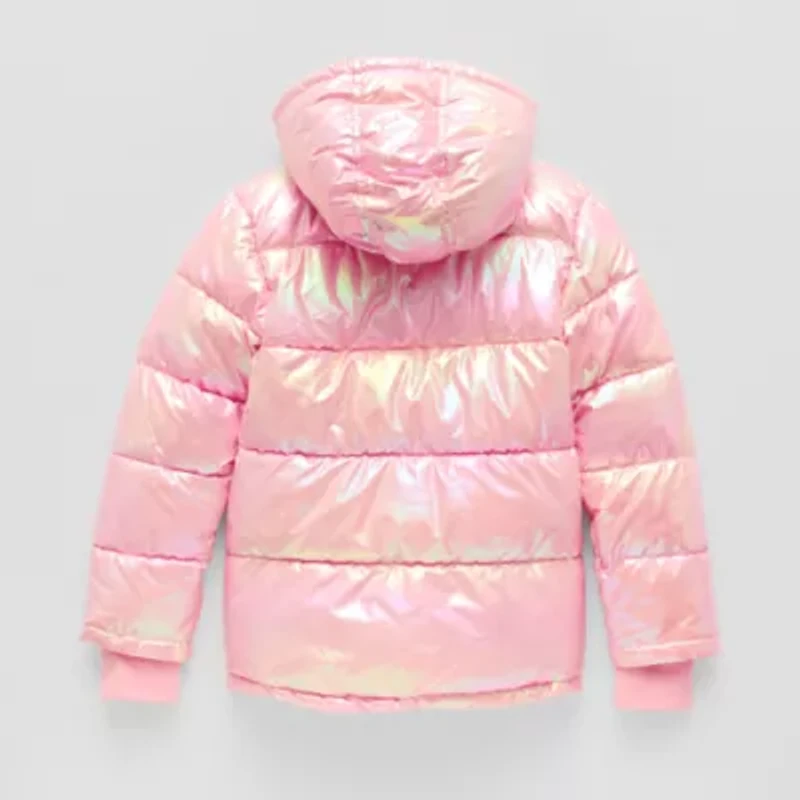 Thereabouts Little & Big Kid Girls Adaptive Water Resistant Easy-on + Easy-off Heavyweight Puffer Jacket