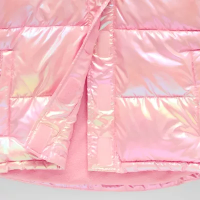 Thereabouts Little & Big Kid Girls Adaptive Water Resistant Easy-on + Easy-off Heavyweight Puffer Jacket