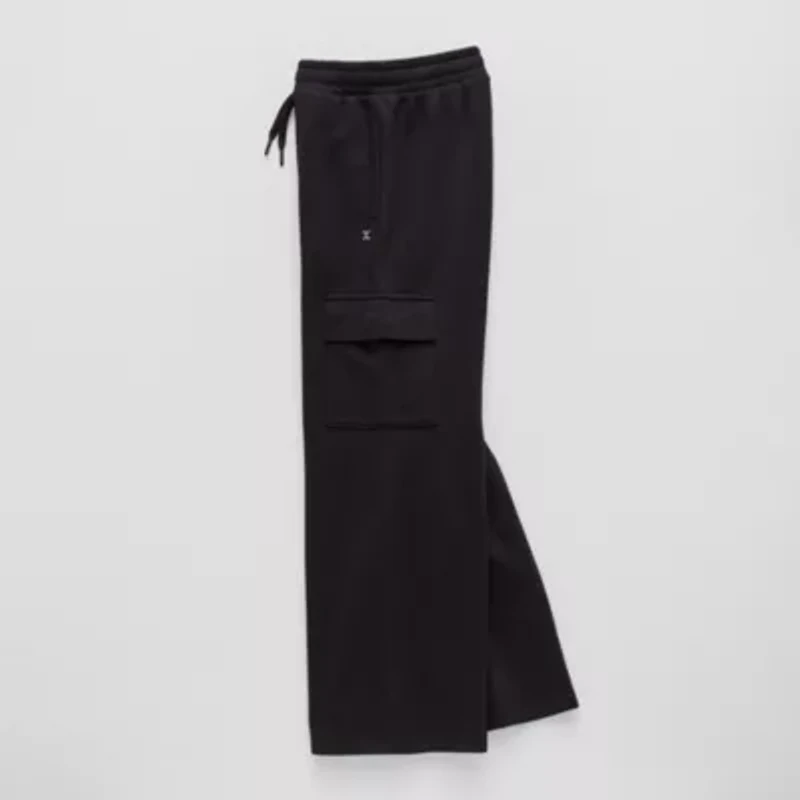 Xersion Big Kid Boys Mid Rise Straight Active Fleece Cargo Pant