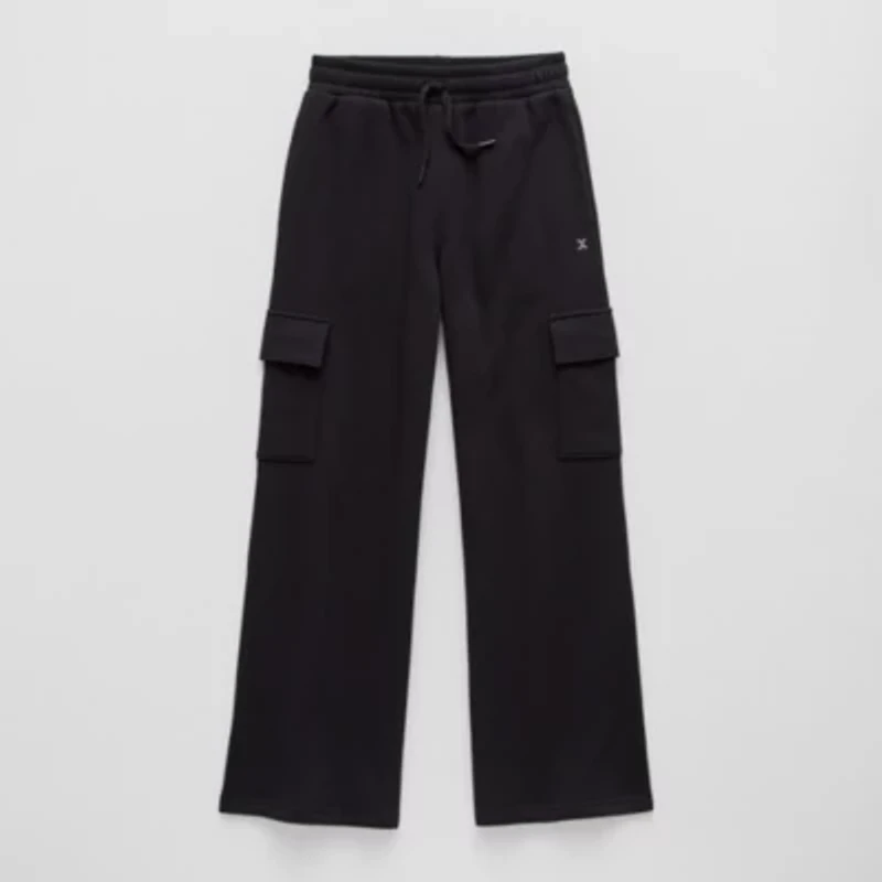 Xersion Big Kid Boys Mid Rise Straight Active Fleece Cargo Pant