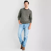 mutual weave Mens Crew Neck Long Sleeve Pullover Sweater