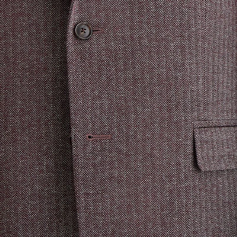 Stafford Herringbone Mens Classic Fit Sport Coat