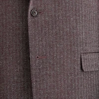 Stafford Herringbone Mens Classic Fit Sport Coat