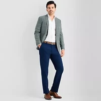 J. Ferrar Mens Plaid Slim Fit Sport Coat