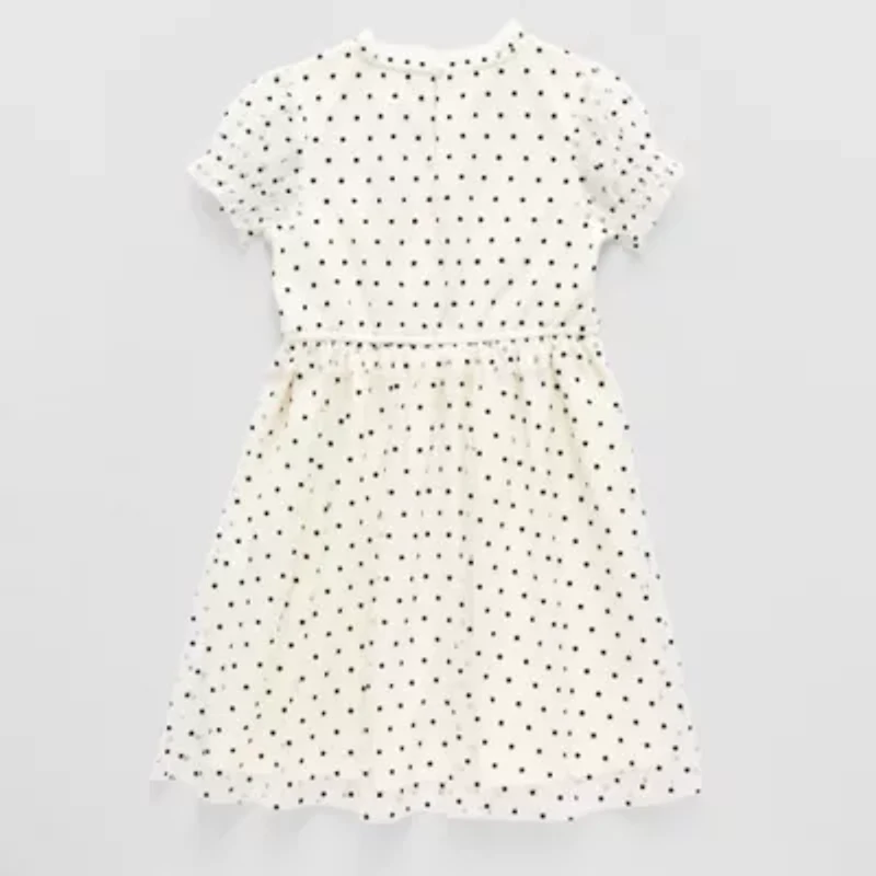 Thereabouts Little & Big Kid Girls Short Sleeve A-Line Dress