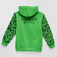 Little & Big Kid Boys Long Sleeve Minecraft Fleece Zipper Hoodie