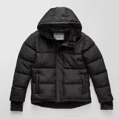 Thereabouts Little & Big Kid Boys Adaptive Water Resistant Easy-on + Easy-off Heavyweight Puffer Jacket