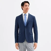 J. Ferrar Mens Knit Stretch Fabric Slim Fit Sport Coat