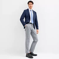 J. Ferrar Mens Knit Stretch Fabric Slim Fit Sport Coat